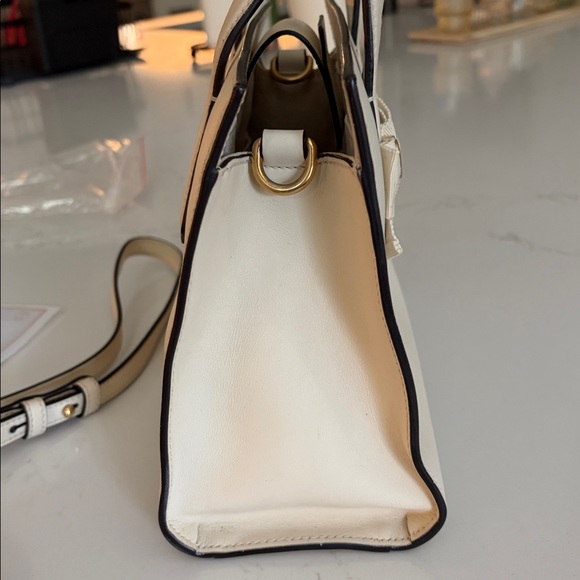 Gucci GG Bow Ivory Leather Small Tote Crossbody Bag Double G Ribbon Entrupy Auth - Picture 6 of 15